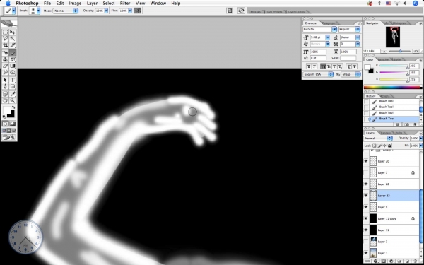 Creation of Smoky Women: Step 16